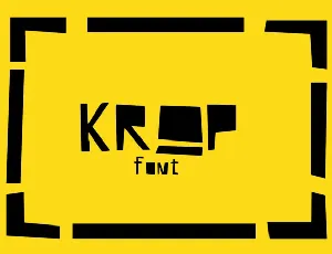 Krop Display font