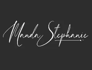 Manda Stephanie Demo font