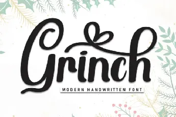 Grinch Script font