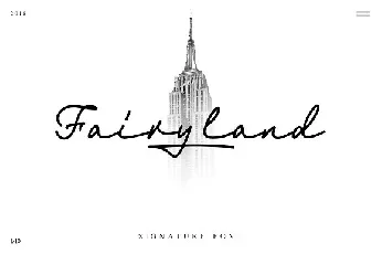 Fairyland Signature font