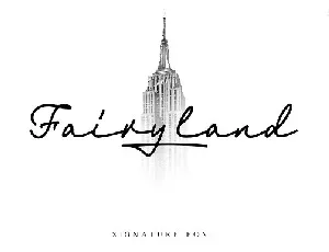 Fairyland Signature font