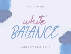 White Balance Demo font