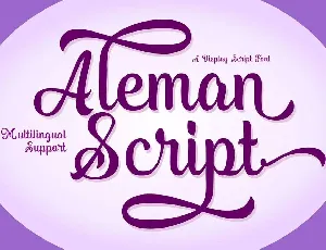 Aleman Script font