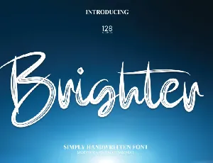 Brighter Brush font