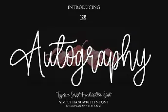 Autography Script Typeface font