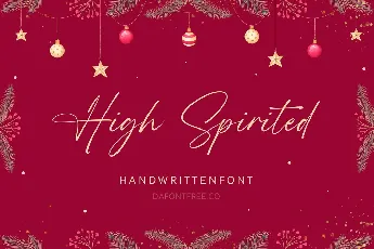 High Spirited font