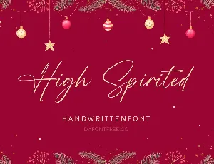 High Spirited font