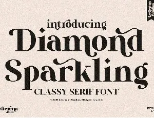 Diamond Sparkling font