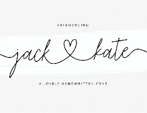 Jack & Kate font