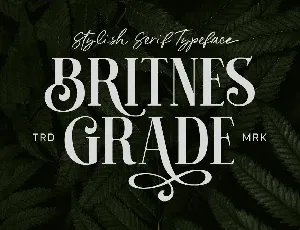 Britnes Grade font