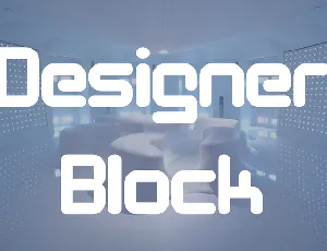 Designer Block font