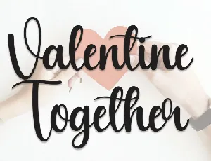 Valentine Together Script font