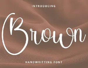 Brown font