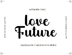 Love Future font