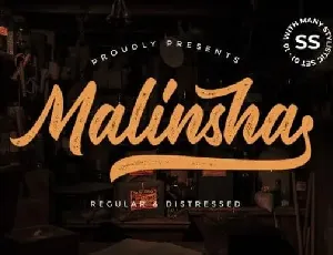 Malinsha Script font