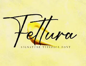 Fettura Script font