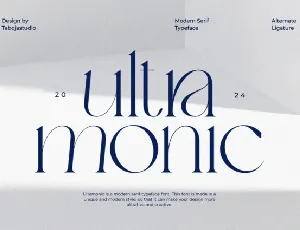 Ultra Monic font