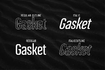 Gasket font