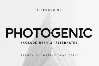 Photogenic Sans Serif font