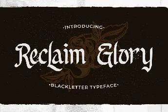 Reclaim Glory font