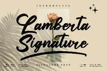 Lamberta Signature font