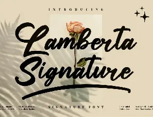 Lamberta Signature font