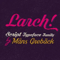 White Larch PERSONAL USE ONLY font