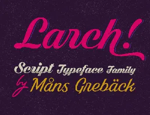 White Larch PERSONAL USE ONLY font