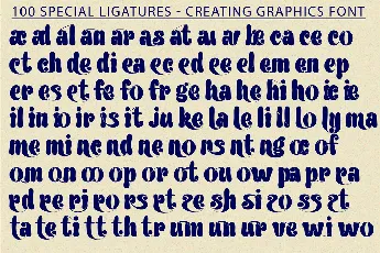 Creating Graphics Demo font