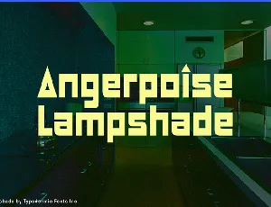 Angerpoise Lampshade font