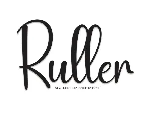 Ruller Script font