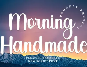 Morning Handmade font