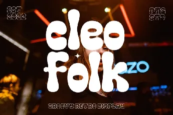 Cleo Folk font