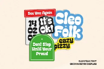 Cleo Folk font