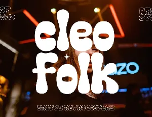 Cleo Folk font