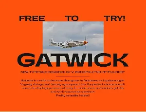 Gatwick font