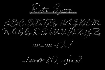 Rantai Signature font