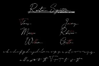 Rantai Signature font