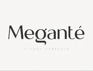 Megante Display font