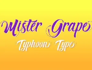 Mister Grape font