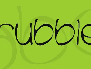 Trubble font