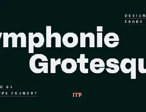 Symphonie Grotesque Family font