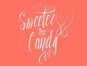 Sweeter than Candy Script font