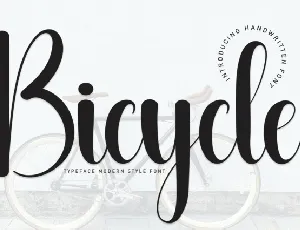 Bicycle Script Typeface font