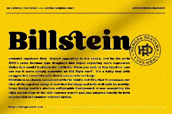 Billstein font