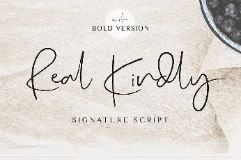 Real Kindly Signature font