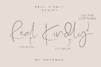 Real Kindly Signature font