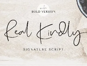 Real Kindly Signature font