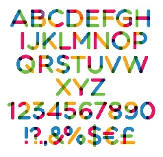 Multicolore font