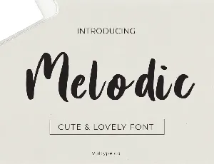 MELODIC font